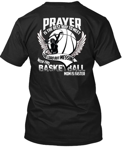 A black t-shirt with the shopify logo