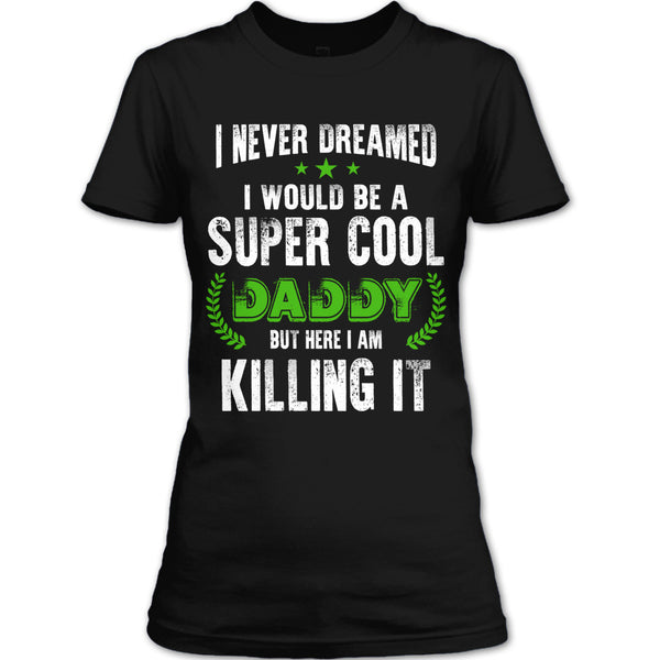 A black t-shirt with the shopify logo