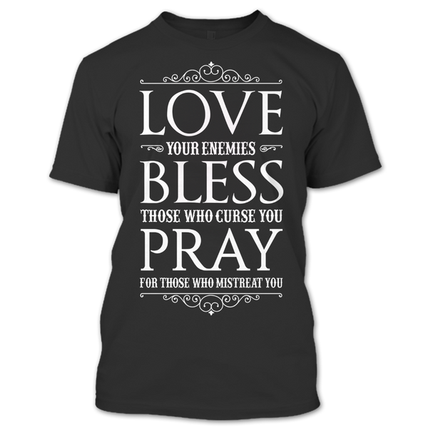 A black t-shirt with the shopify logo