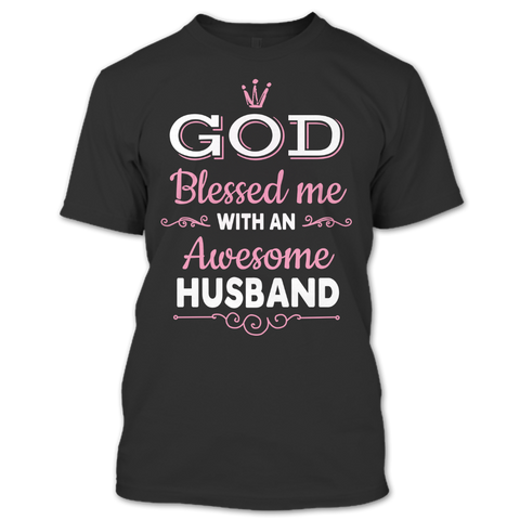 A black t-shirt with the shopify logo