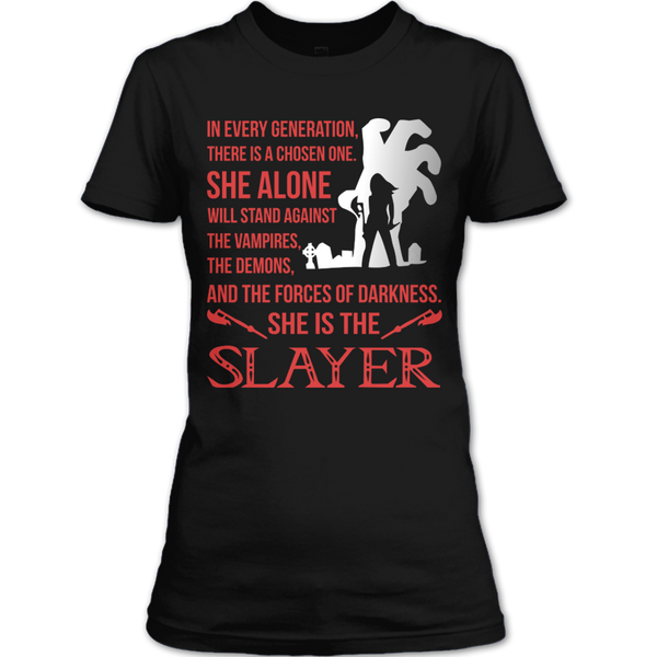 A black t-shirt with the shopify logo