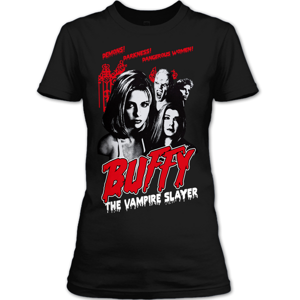 A black t-shirt with the shopify logo