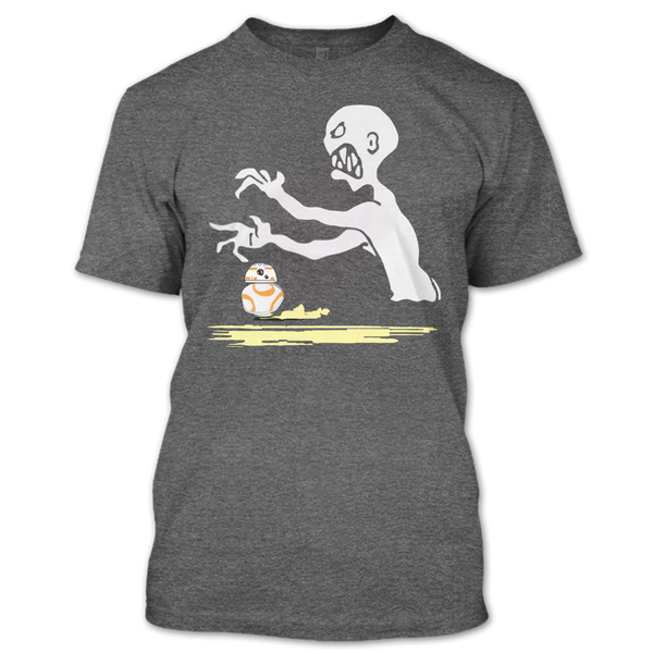 A black t-shirt with the shopify logo