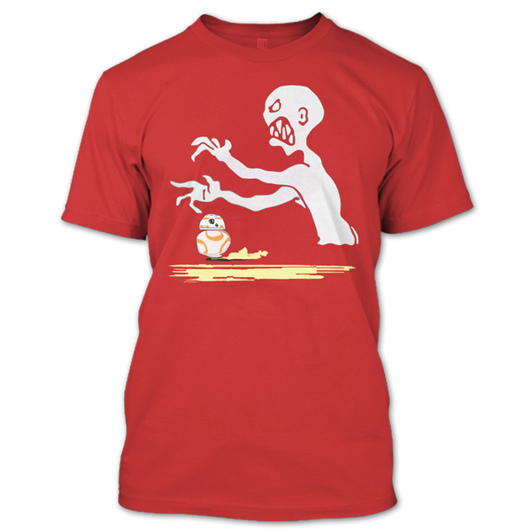 A black t-shirt with the shopify logo