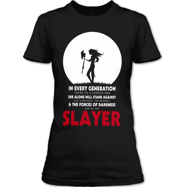 A black t-shirt with the shopify logo