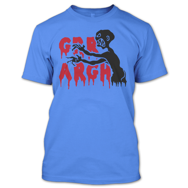 A black t-shirt with the shopify logo