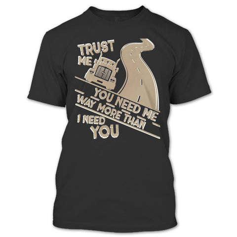 A black t-shirt with the shopify logo