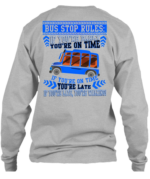 Bus Stop Rules T Shirt, I Love Bus T Shirt