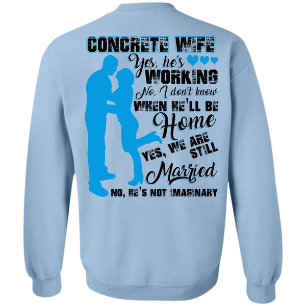 I Love Wife T Shirt, Concrete Wife Sweatshirt