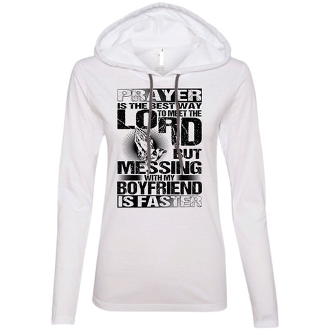 A black t-shirt with the shopify logo