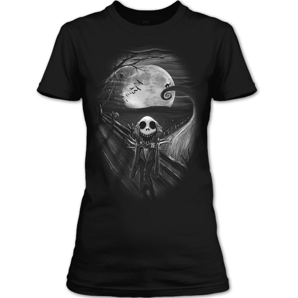 A black t-shirt with the shopify logo