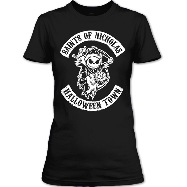 A black t-shirt with the shopify logo