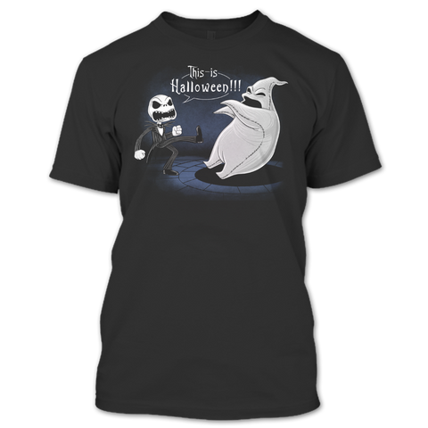 A black t-shirt with the shopify logo