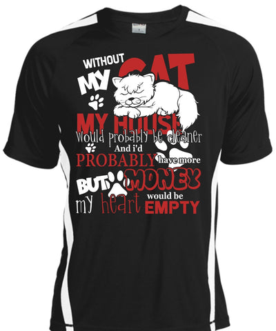 A black t-shirt with the shopify logo