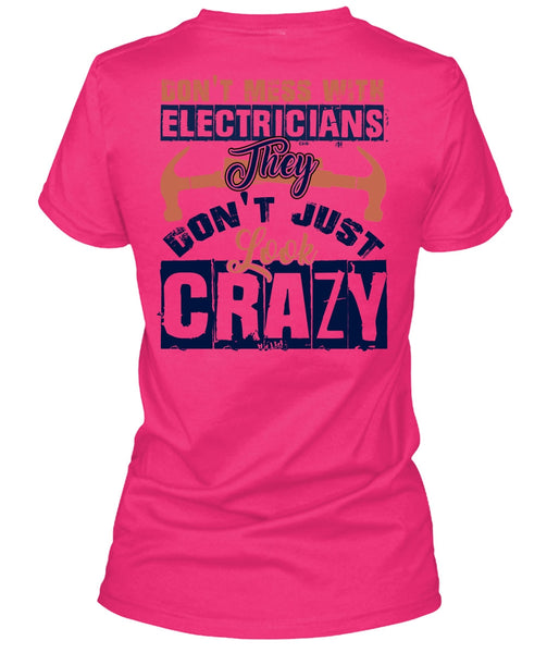 Don't Mess With Electricians T Shirt, I Love Electrician T Shirt
