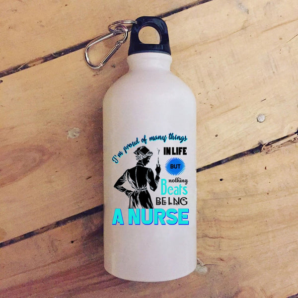 Being A Nurse 20 oz Stainless Steel Bottle,Cute Gift For Nurses Outdoor Sports Water Bottle