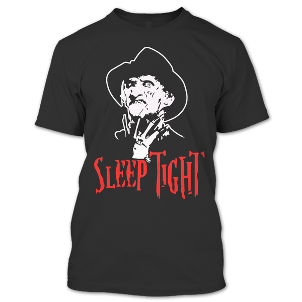 A black t-shirt with the shopify logo