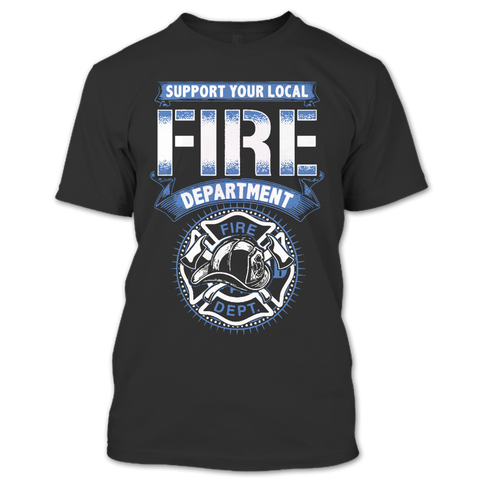 A black t-shirt with the shopify logo