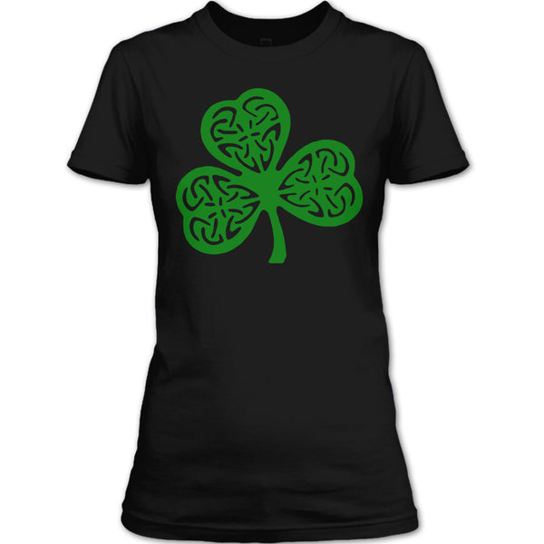 A black t-shirt with the shopify logo