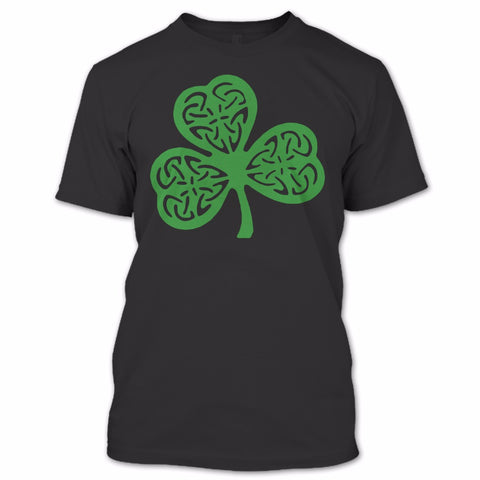 A black t-shirt with the shopify logo