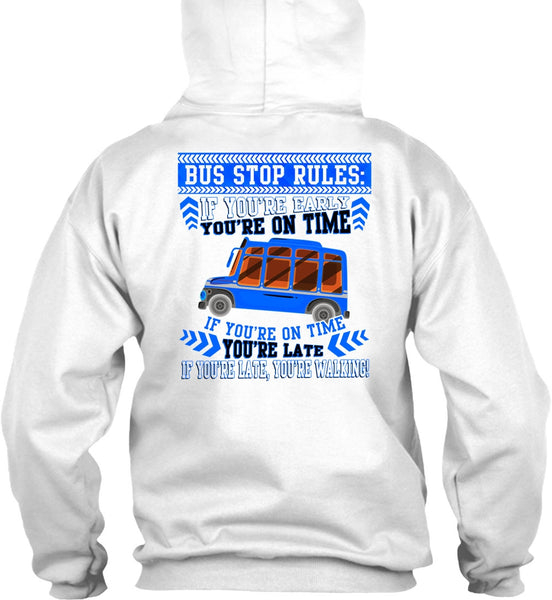 Bus Stop Rules T Shirt, I Love Bus T Shirt