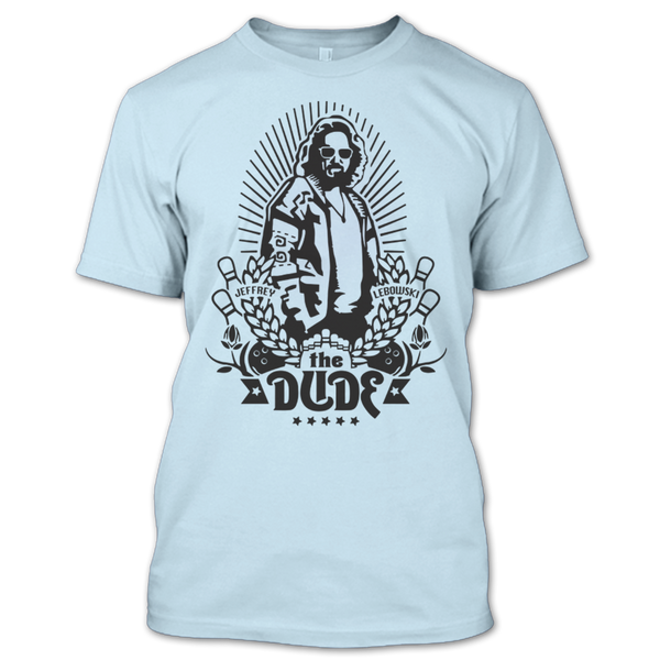 A black t-shirt with the shopify logo