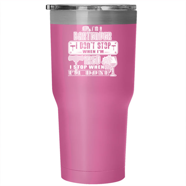 I'm A Bartender Tumbler 30 oz Stainless Steel, Funny Gift For Bartender Travel Mug