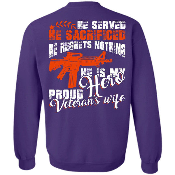 Being A Wife T Shirt, I Love Veteran Sweatshirt