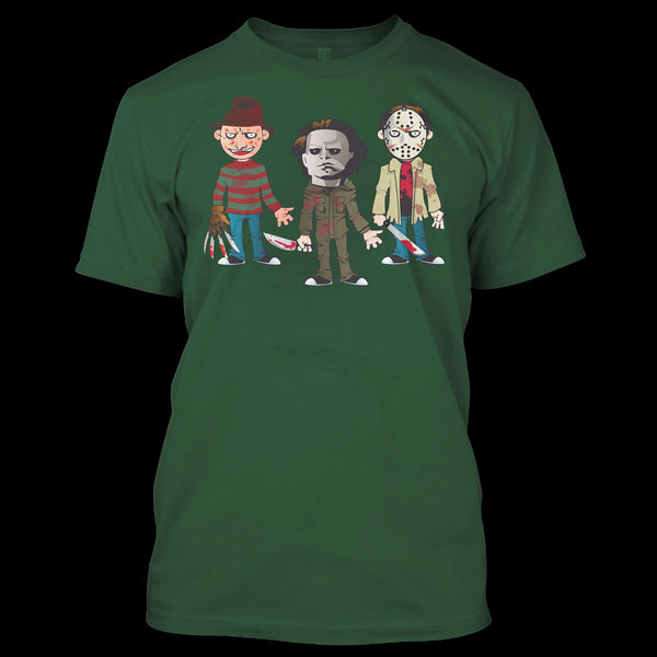 A black t-shirt with the shopify logo