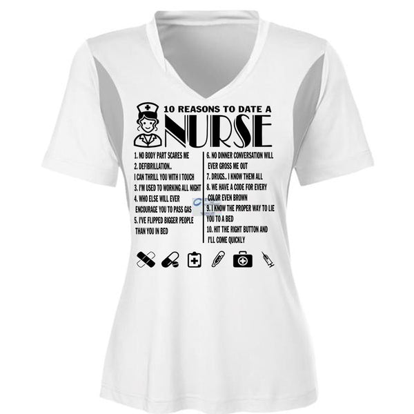 10 Reasons To Date A Nurse T Shirt, I Love Nursing T Shirt, Awesome T-Shirts