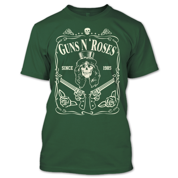 A black t-shirt with the shopify logo