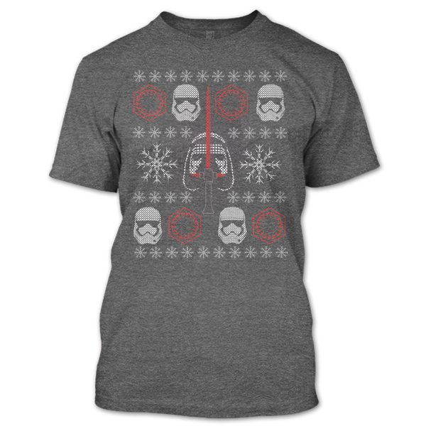 A black t-shirt with the shopify logo