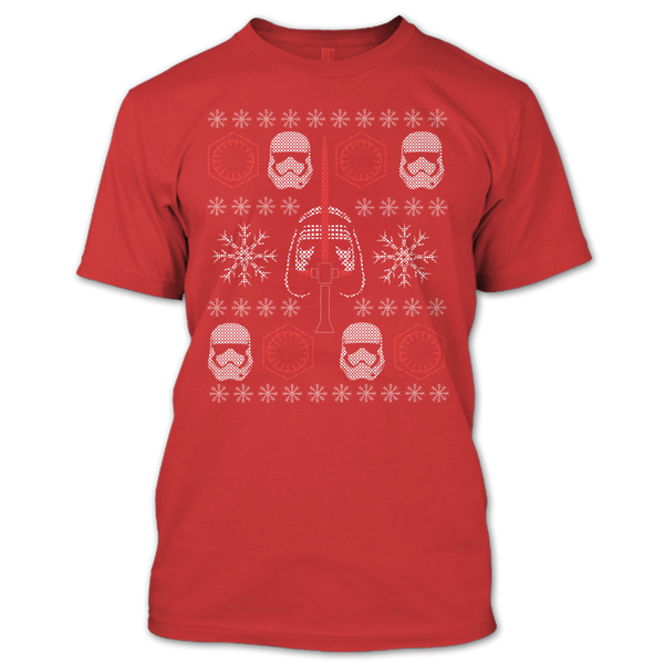 A black t-shirt with the shopify logo