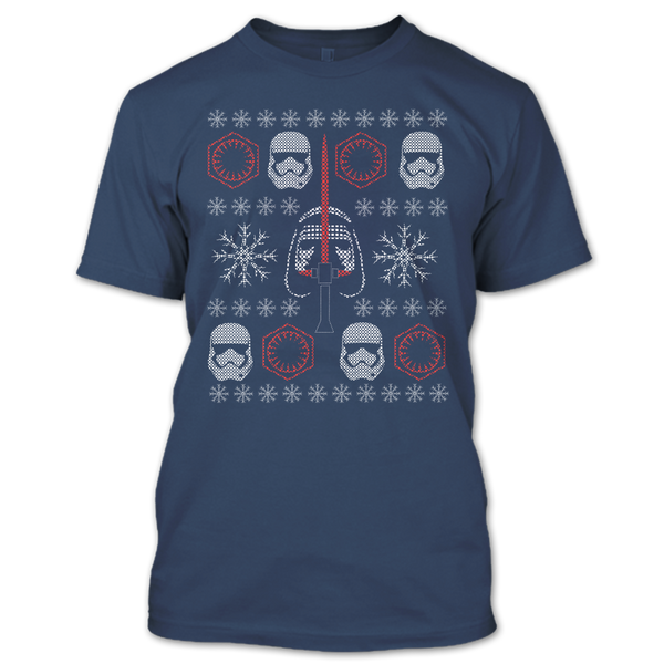 A black t-shirt with the shopify logo