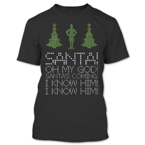 A black t-shirt with the shopify logo