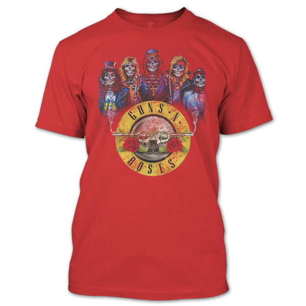 A black t-shirt with the shopify logo