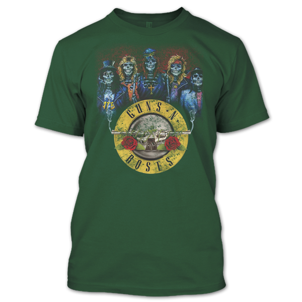 A black t-shirt with the shopify logo