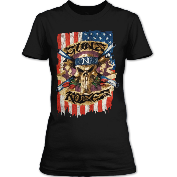 A black t-shirt with the shopify logo