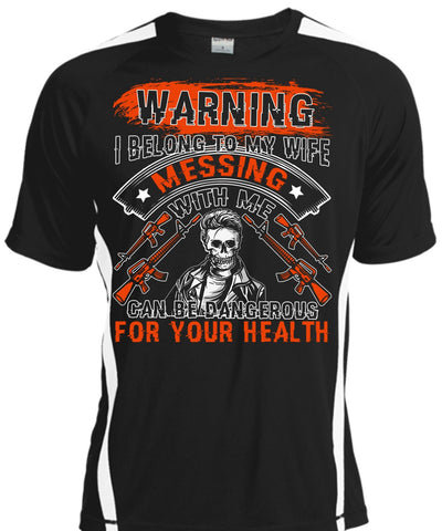 A black t-shirt with the shopify logo