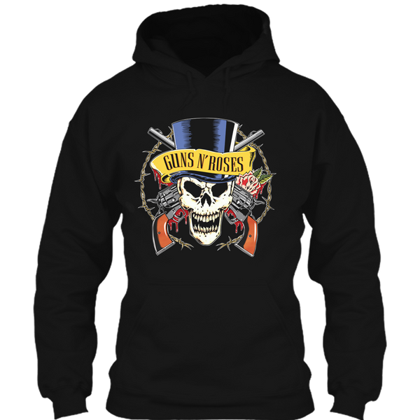 A black t-shirt with the shopify logo