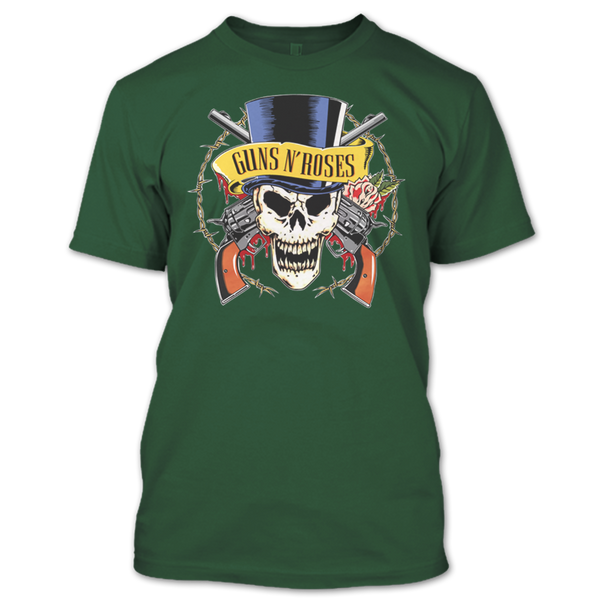 A black t-shirt with the shopify logo