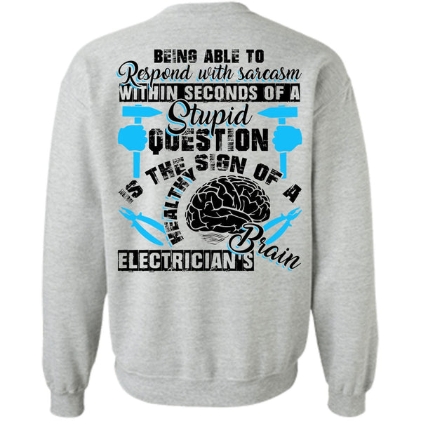I Love Electrician T Shirt, Electrician's Brain Sweatshirt
