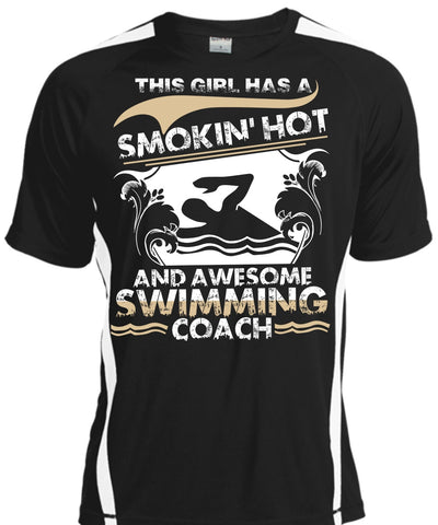 A black t-shirt with the shopify logo