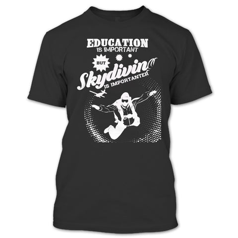 A black t-shirt with the shopify logo