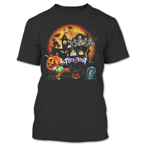 A black t-shirt with the shopify logo