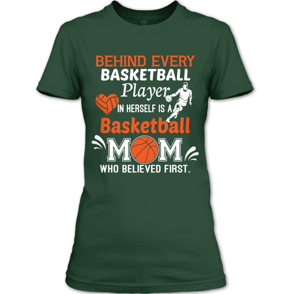 A black t-shirt with the shopify logo