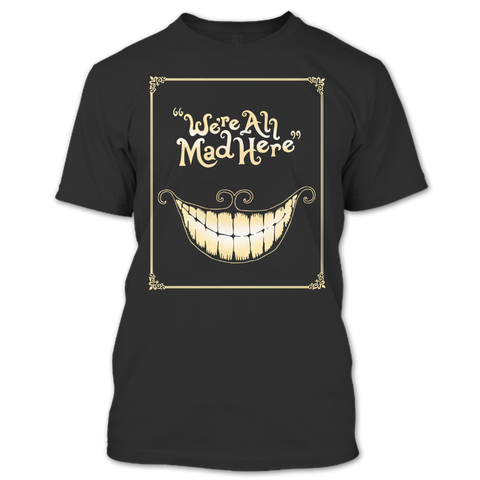 A black t-shirt with the shopify logo