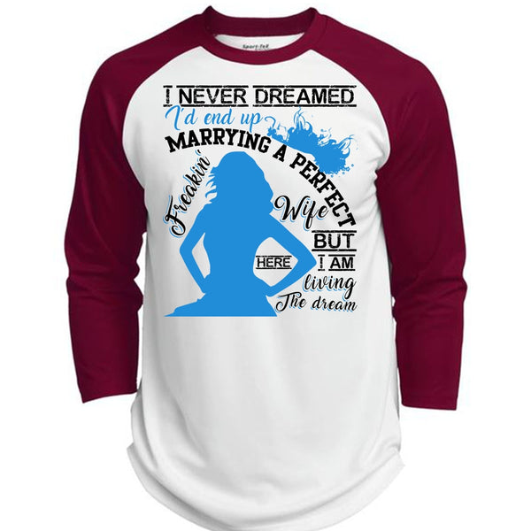 I'd End Up Marrying A Wife T Shirt, I Love Wife T Shirt, Awesome T-Shirts  (Polyester Game Baseball Jersey)