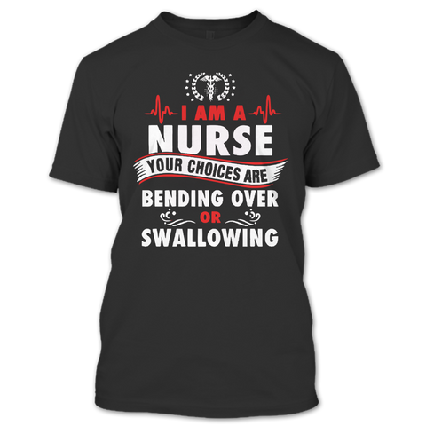 A black t-shirt with the shopify logo