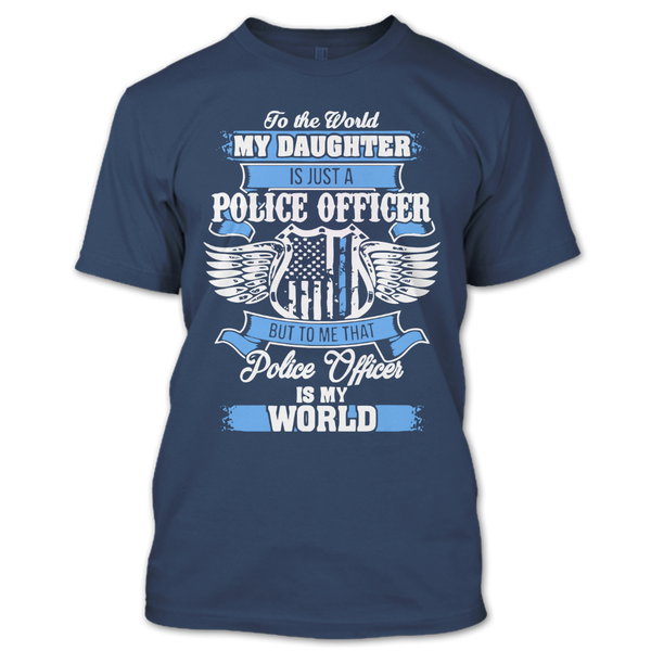 A black t-shirt with the shopify logo